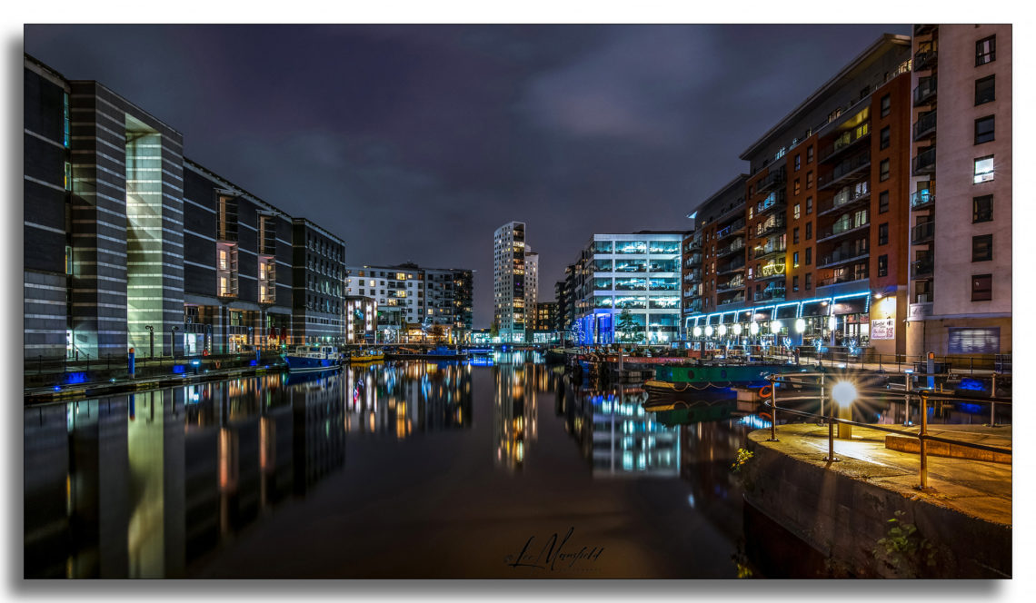 Leeds Clarence Dock (landscape), West Yorkshire, Long Exposure Night ...