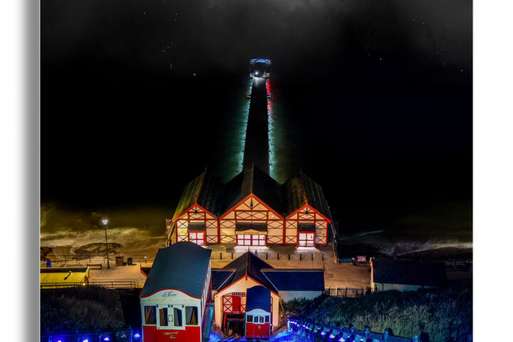 Saltburn Cliff Tramway - Saltburn-by-the-Sea - night long exposure