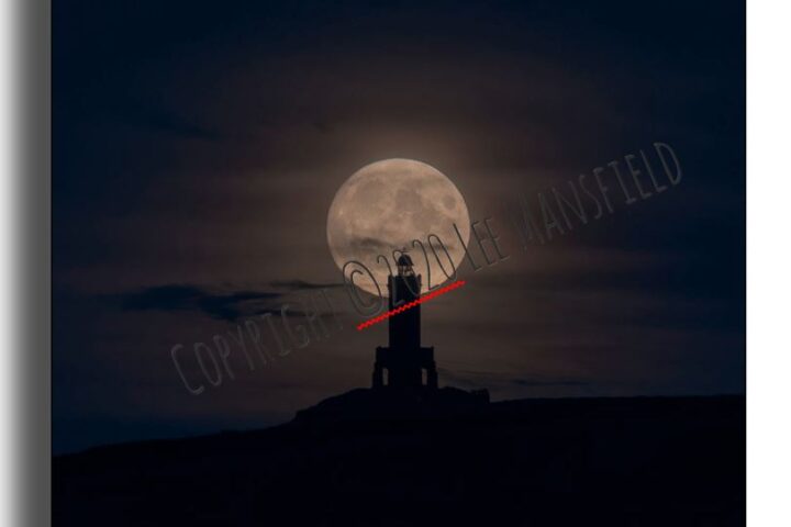Darwen Tower Moon - night