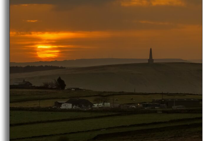 Sunrise over Stoodley pike