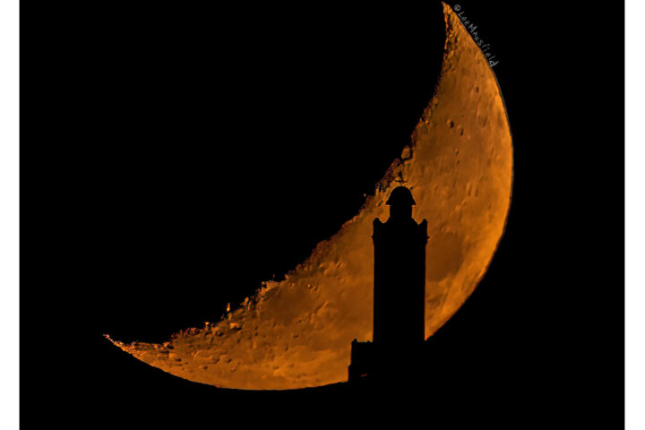Crescent Moon Darwen Tower Sturgeon Moon -