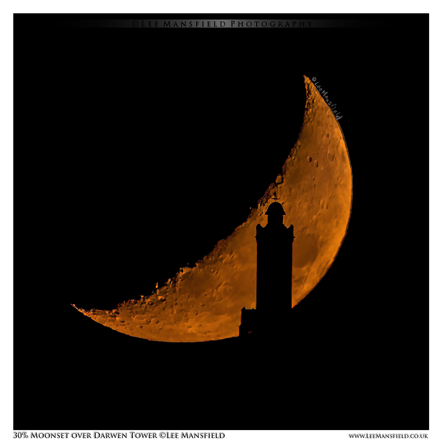 Crescent Moon Darwen Tower Sturgeon Moon -