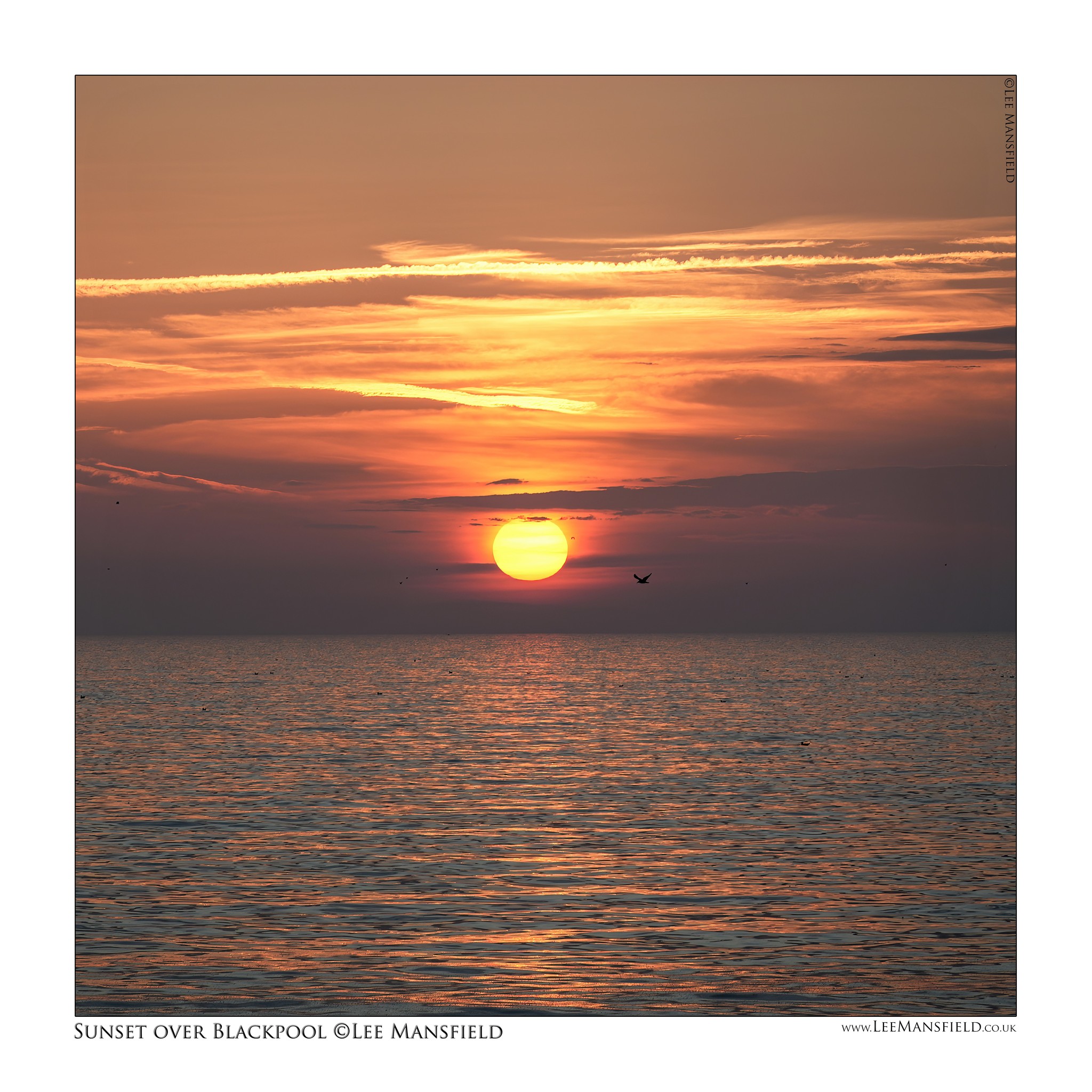 Amazing Sunset last night from Blackpool - Lee Mansfield