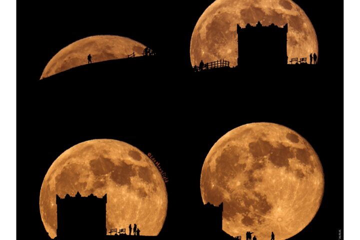 Moon rising over Rivington Pike was shortlisted in the Astronomy Photographer of the Year 2023 - Lee Mansfield