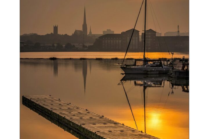 Sunrise Sunset Preston Docks - Lee Mansfield