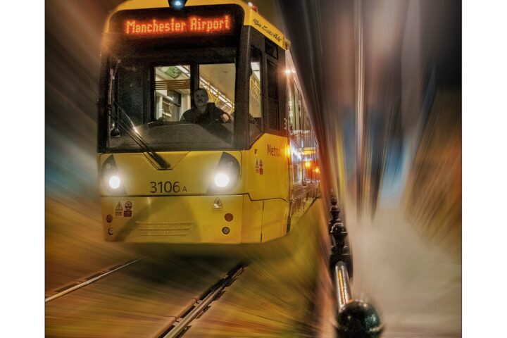 Manchester Tram Long Exposure Lee Mansfield