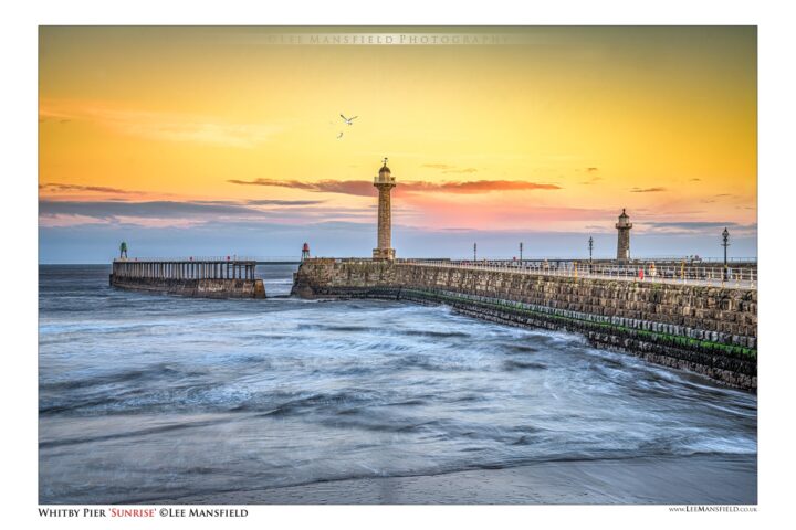 Sunrise at Whitby Pier - Lee Mansfield